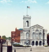 drawing of historic building