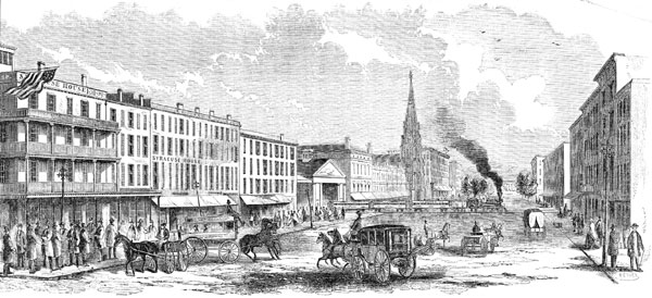 Syracuse in 1861 - Courtesy of The Gilder Lehrman Collection, New York - Lincoln in Syracuse