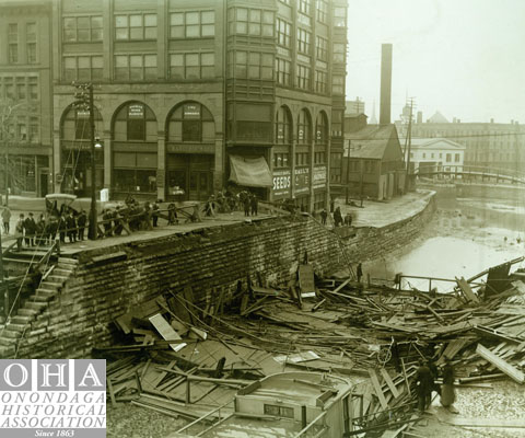 James Street Bridge Collapse over the Oswego Canal