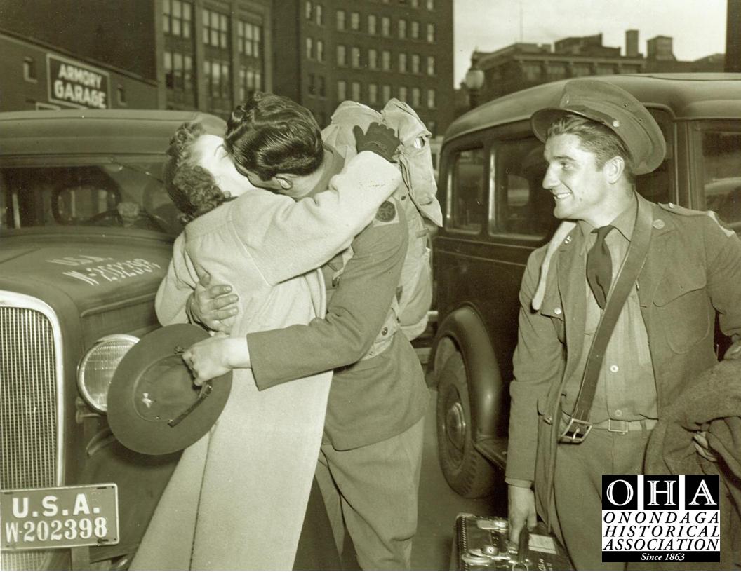 Coming Home at the Armory, Franklin Delano Roosevelt signs the G.I. bill, leading to the decline of downtowns in the U.S.