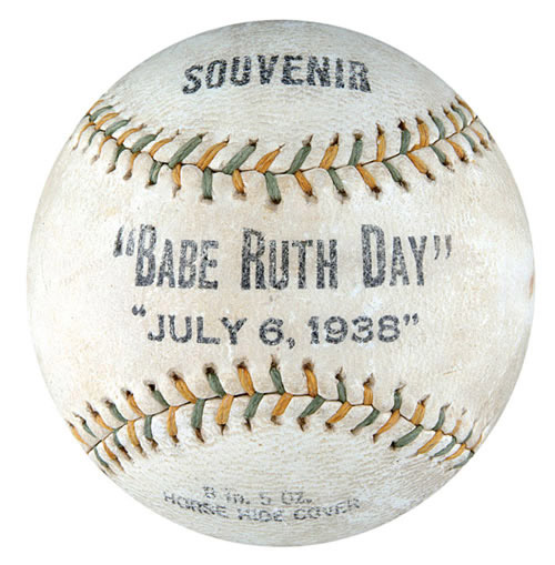 Babe Ruth Day July, 1938