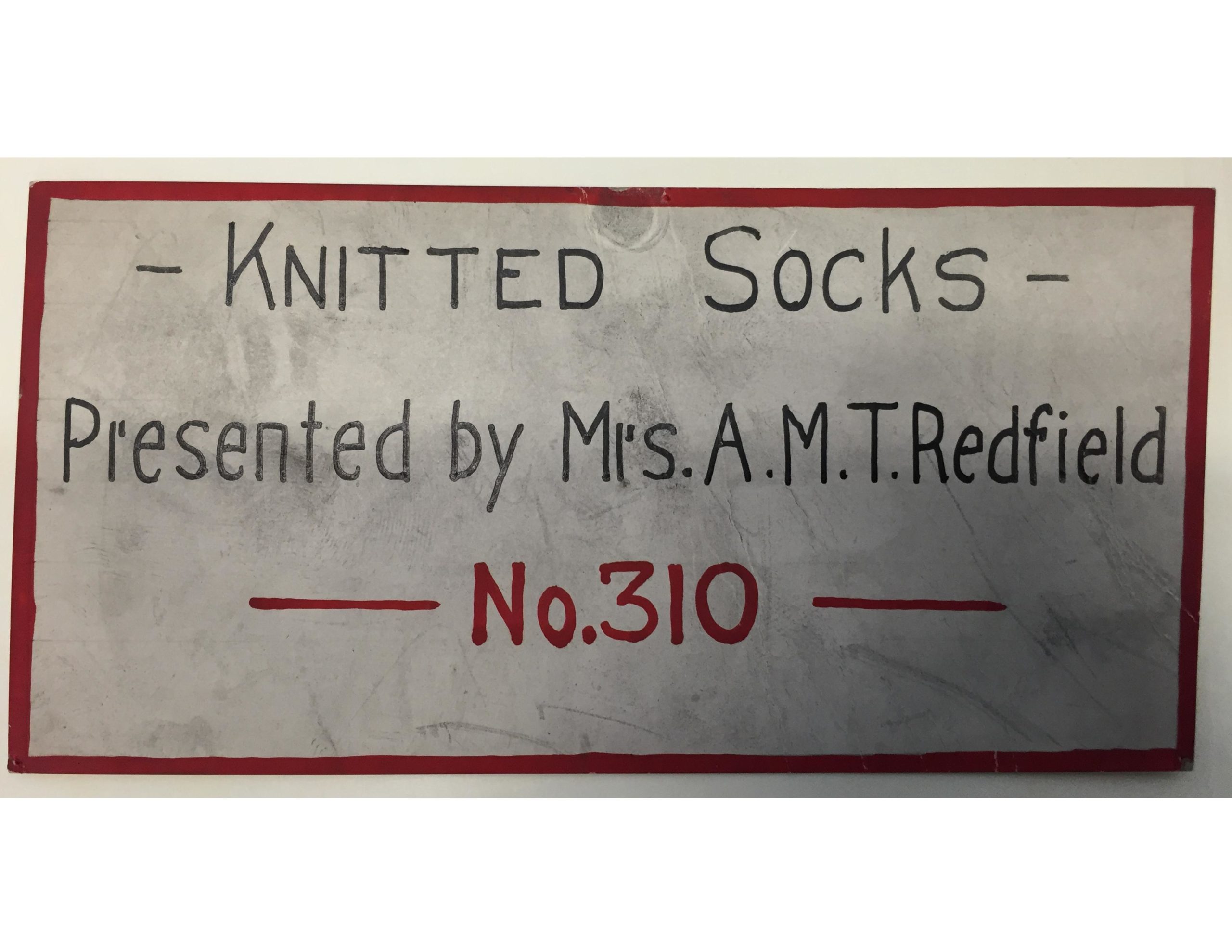 Knitted Socks Painting Label