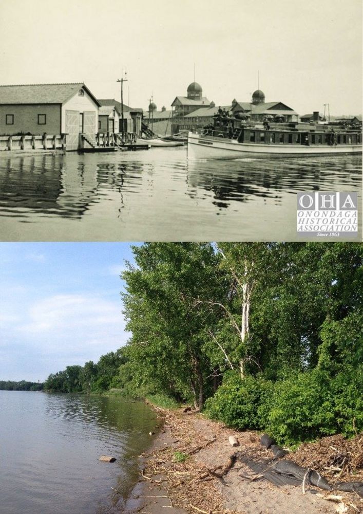 -3cc86ab2a39d782e Then-and-now photos of the Iron Pier resort on the southern shore of Onondaga Lake