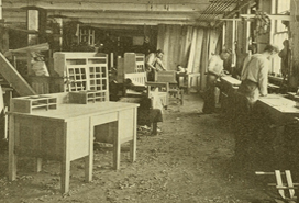 Stickley work room