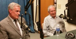 Oren Lyons & Gregg Tripoli on the Campbell Conversations. Photo Courtesy of WRVO