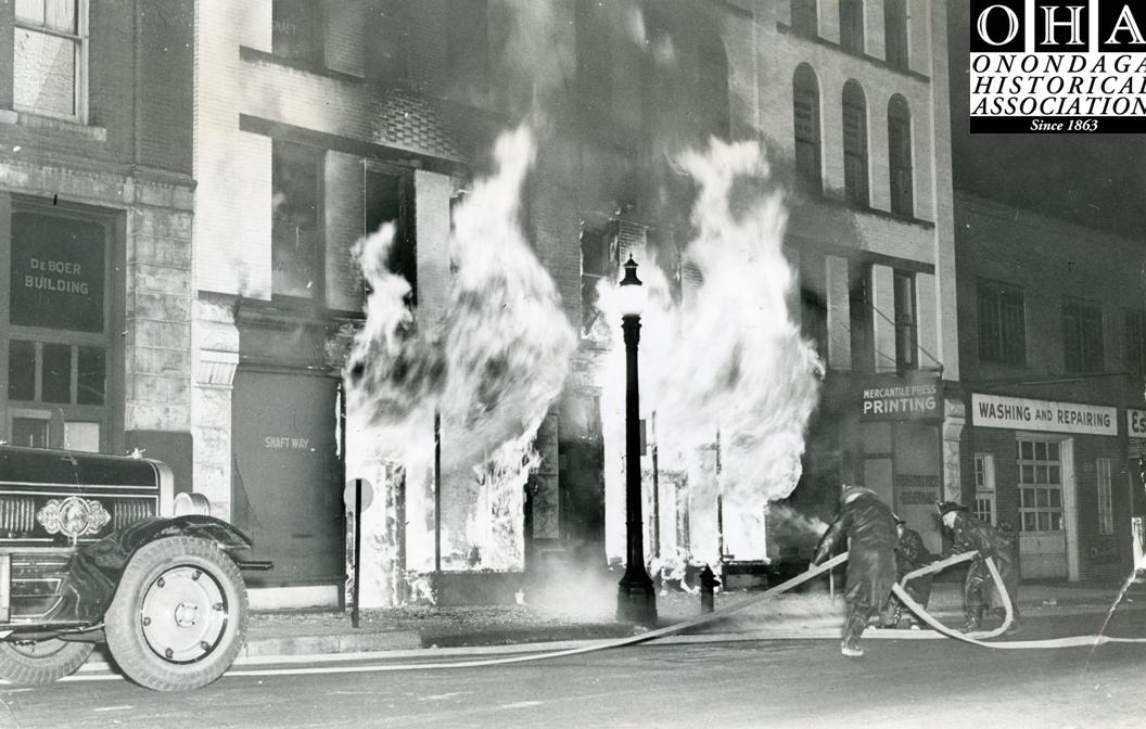 Blk105-Syracuse Labor Temple Fire, Nov 3, 1948