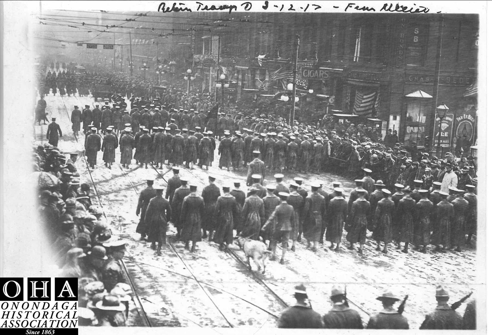 Soldiers Returning from Mexico Border, 3.12.1917